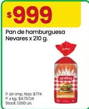 Nevares - Pan de hamburguesa