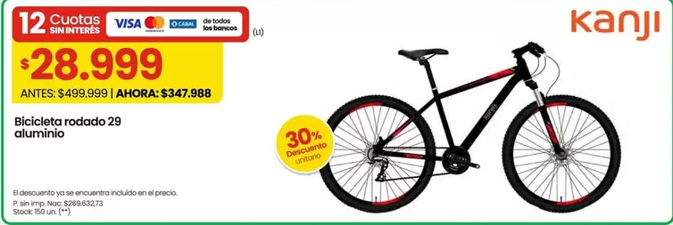 Kanji - Bicicleta rodado 29