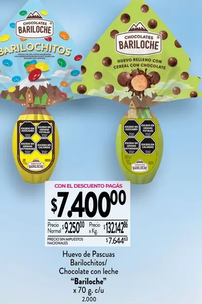 Bariloche - Huevo de Pascuas Barilochitos/ Chocolate con leche