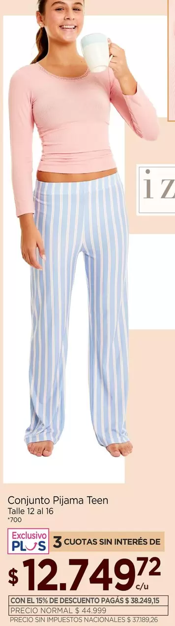 Conjunto Pijama Teen