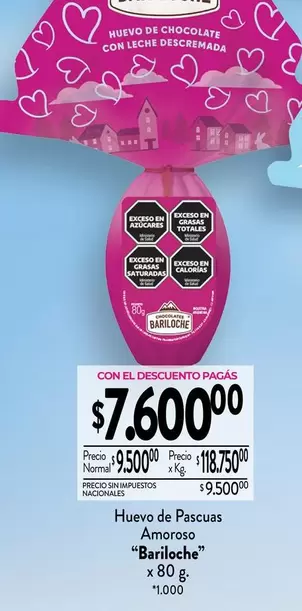 Bariloche - Huevo de Pascuas Amoroso