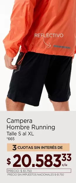 XL - Campera Hombre Running