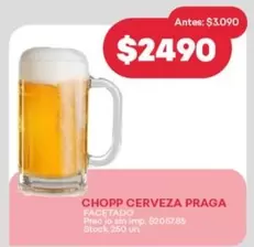 CHOPP CERVEZA PRAGA