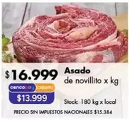 X$ - Asado de novillito x kg