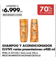 Elvive - SHAMPOO Y ACONDICIONADOR