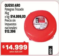 Aro - QUESO Pategras Trozado