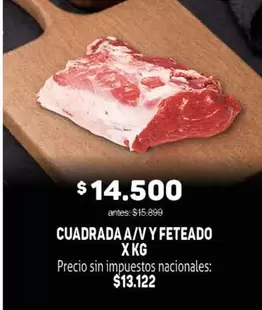 CUADRADA A/V Y FETEADO X KG