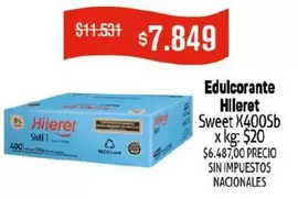 Hileret - Edulcorante Sweet X400Sb