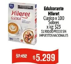 Hileret - Clasico x 100 Sobres