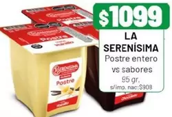 La Serenísima - Postre entero
