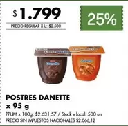 X$ - POSTRES DANETTE