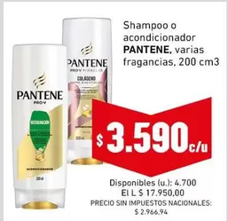 Pantene - Shampoo o acondicionador