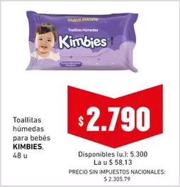 Kimbies - Toallitas húmedas para bebés
