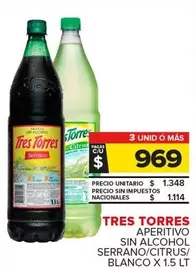 Tres Torres - APERITIVO SIN ALCOHOL