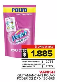 Vanish - QUITAMANCHAS POLVO