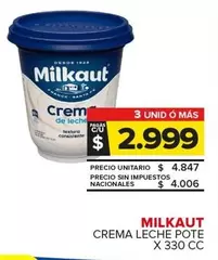 Milkaut - CREMA LECHE POTE