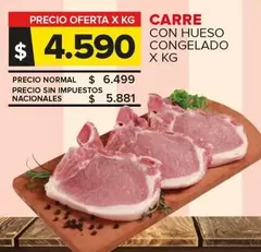 X$ - CARRE CON HUESO CONGELADO