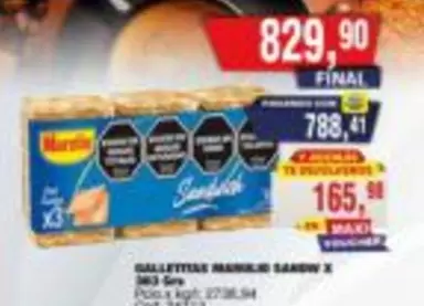 X$ - GALLETITAS MANIJO SANDW X