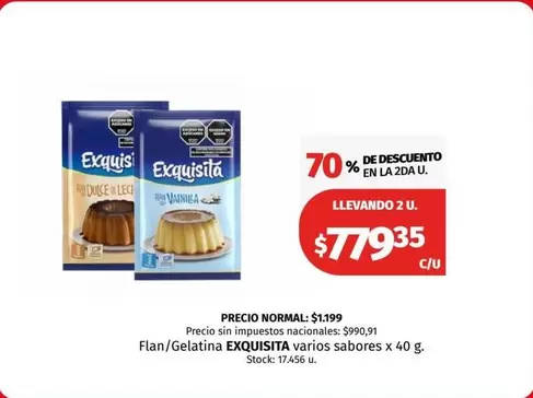 Exquisita - Flan/Gelatina