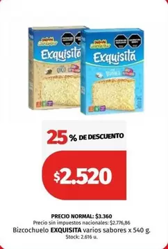 Exquisita - Bizcochuelo