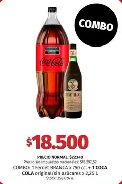 Coca cola - Fernet + Coca-Cola Combo