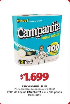 Campanita - Rollo de Cocina