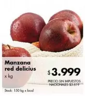 X$ - Manzana red delicius