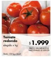 Redondo - Tomate redondo elegido x kg