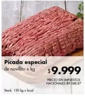 X$ - Picada especial