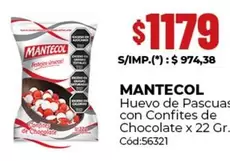 Mantecol - Huevo de Pascuas con Confites de Chocolate x 22 Gr.