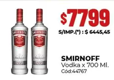 Smirnoff - Vodka x 700 MI
