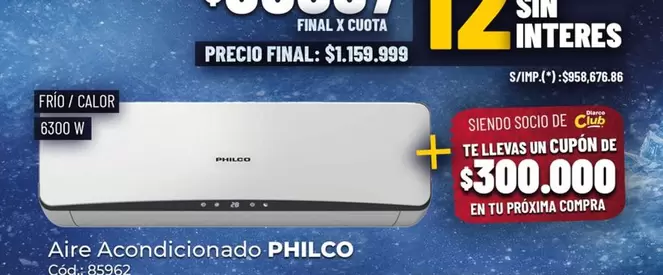 Philco - Aire Acondicionado 85962