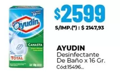 Ayudin - Desinfectante De Baño x 16 Gr.