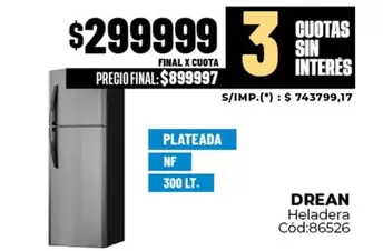 Drean - Heladera Cód:86526