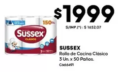 Sussex - Rollo de Cocina Clásico