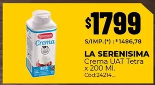 X$ - Crema UAT Tetra x 200 MI. Cód:24214