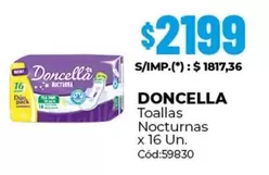 Doncella - Toallas Nocturnas