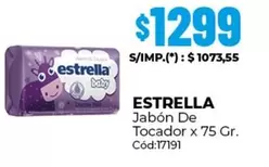 Estrella - Jabón De Tocador x 75 Gr.