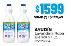 Blanca - Lavandina Ropa  x 1 Lt. Cód:26064