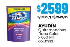 X$ - Quitamanchas Ropa Color