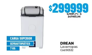 Drean - Lavarropas Cód:90532