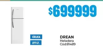 Drean - Heladera Cód:81489