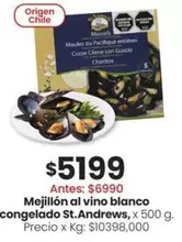 Origen - Mejillón al vino blanco congelado