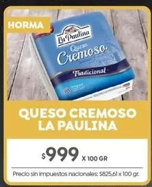 La paulina - Queso Cremoso