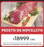 X$ - PECETO DE NOVILLITO