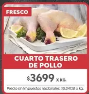 X$ - CUARTO TRASERO DE POLLO