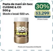 Cuisine - Pasta de mani sin tacc
