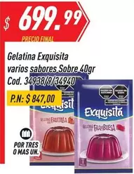 Exquisita - Gelatina