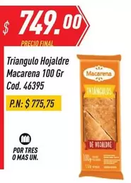 Mas - Triangulo Hojaldre 100 Gr Cod. 46395