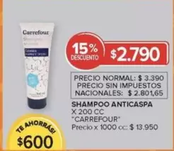 Carrefour - SHAMPOO ANTICASPA